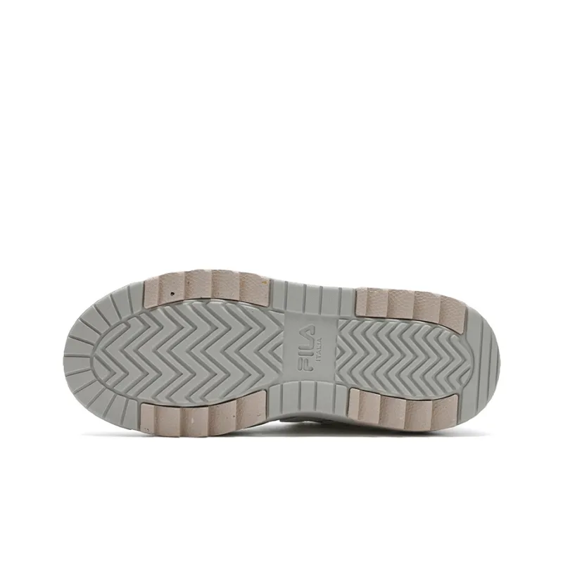 FILA Cushioning Low-Top Skateboard Shoes Women's White Gray-4