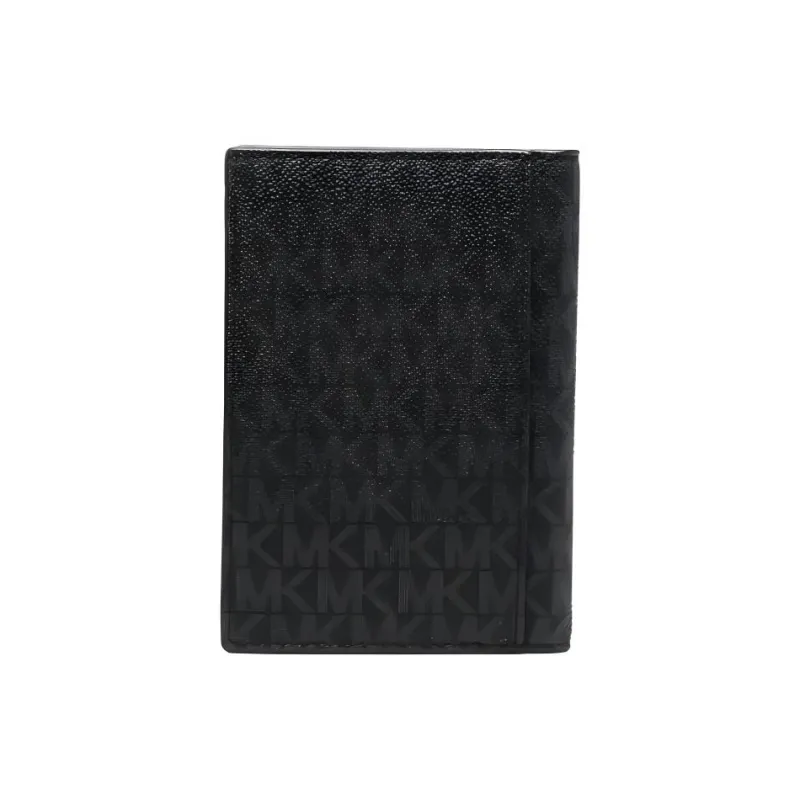 MICHAEL KORS Coated Canvas Coin Purse Wallet Men's Black-3