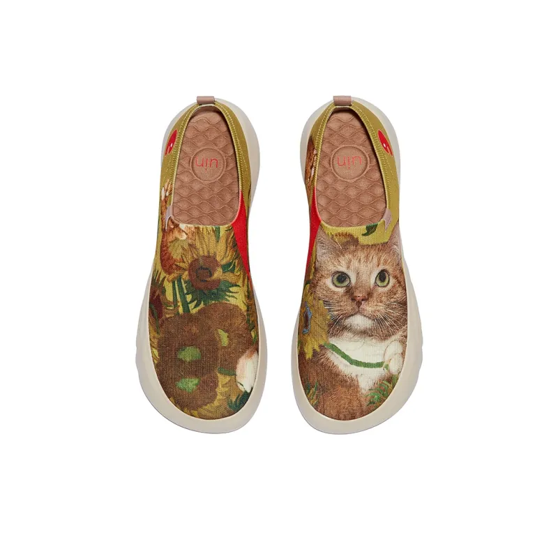 U.IN Painted Travel Shoes With Fat Cat Artistic Collaboration Collection Low-Top Casual Shoes Unisex-19