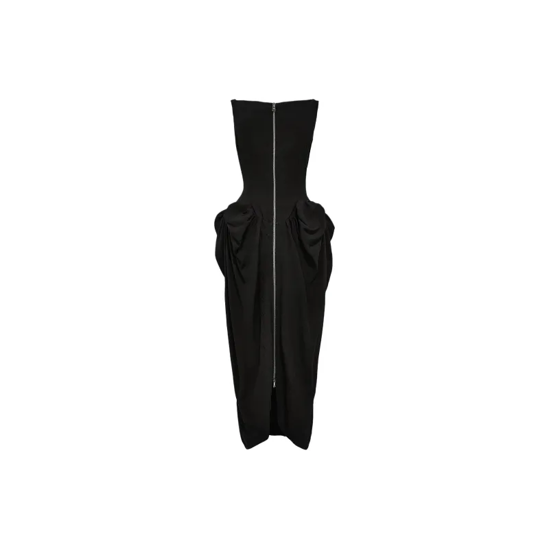 Vivienne Westwood Gathered Detail Sleeveless Midi Dress-1