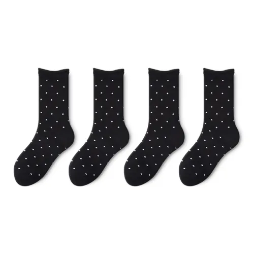 Moremoli Mid Calf Socks Women's 4 Pack