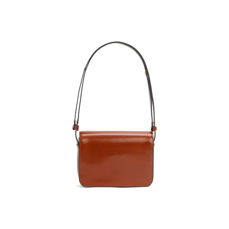 TORY BURCH Robinson Patent Leather Crossbody Bag Shoulder Bag Women's Deep Ochre-2