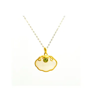 UJAT Pendants White Jade Unisex