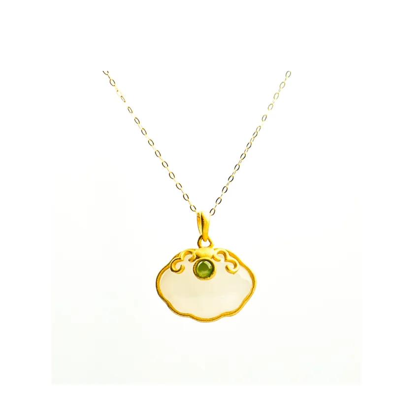 UJAT Pendants White Jade Unisex-0