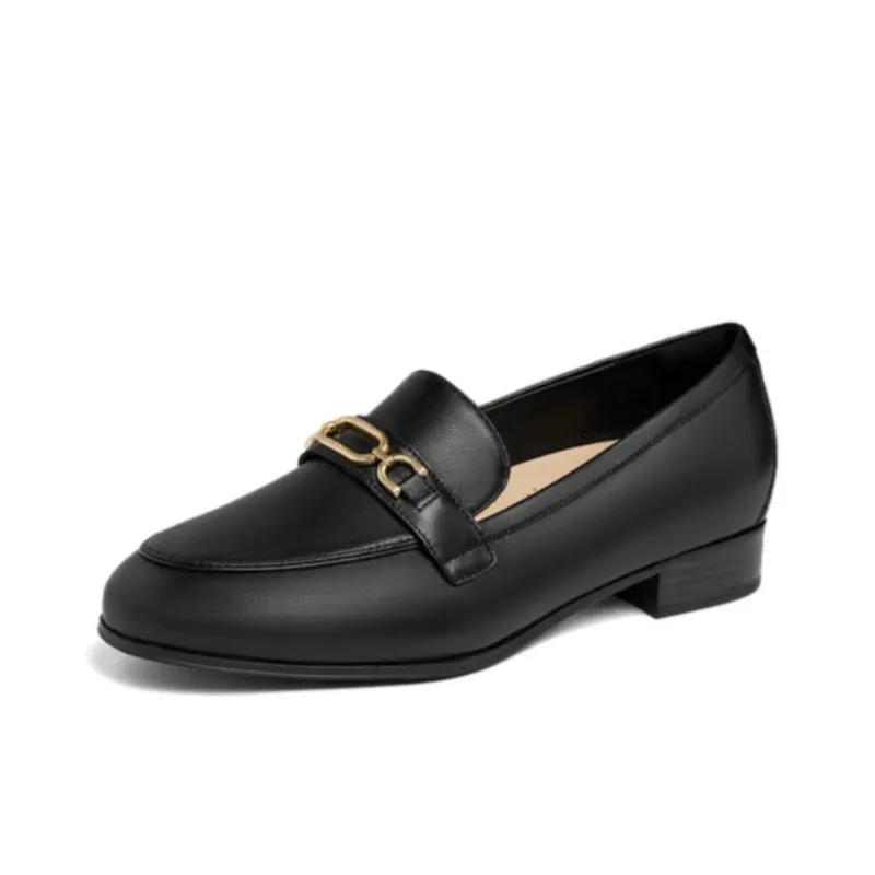 Clarks Routee25 Charm Loafers 2.5cm Women's Black-1