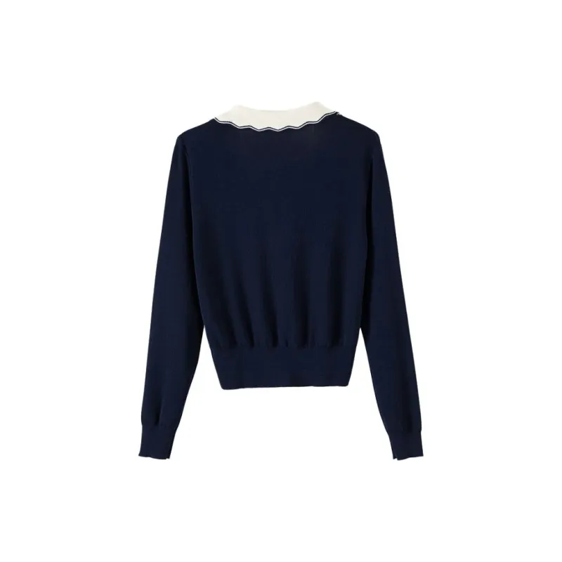 Late White Knitwear Women's Blue-1