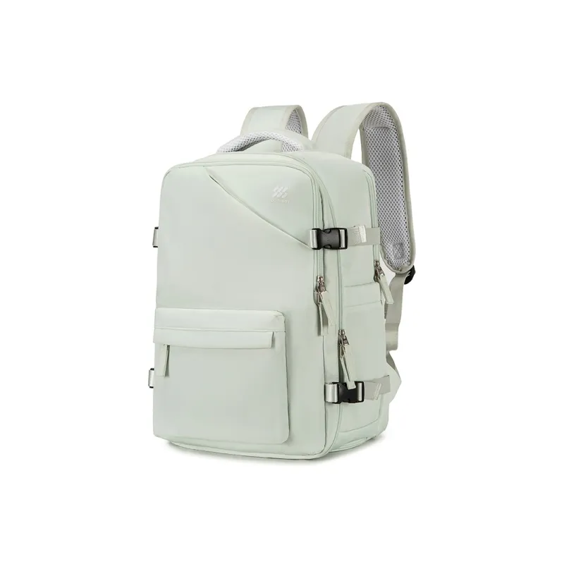 HLA Polyester Backpack Tubas Unisex White/Black/Mint Green-16