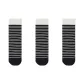 Fall Winter Fashion Stripes Versatile Socks Combination (Black+Black+Black)
