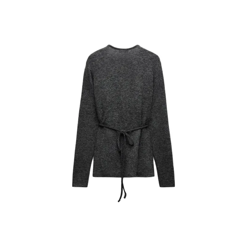 ZARA Knitwear Women's Zebra Print Gray-1