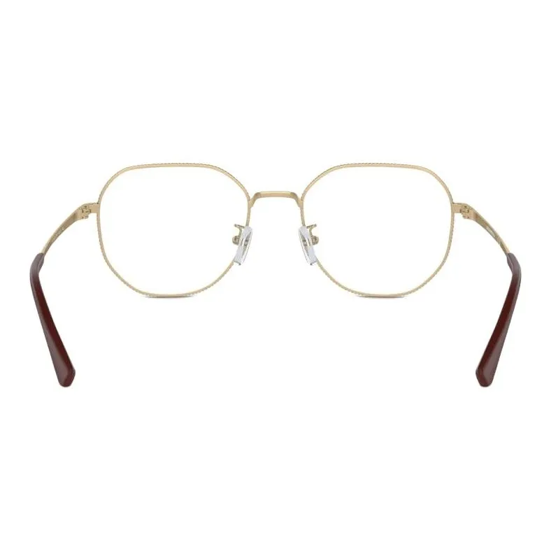 EMPORIO ARMANI Metal Square Eyeglass Frames Men's Gold-4