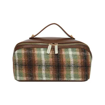 Boniu Woolen Makeup Bag Women's Green/Red