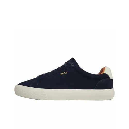 HUGO BOSS Aiden Low Top Skateboard Shoes Men's Dark Blue