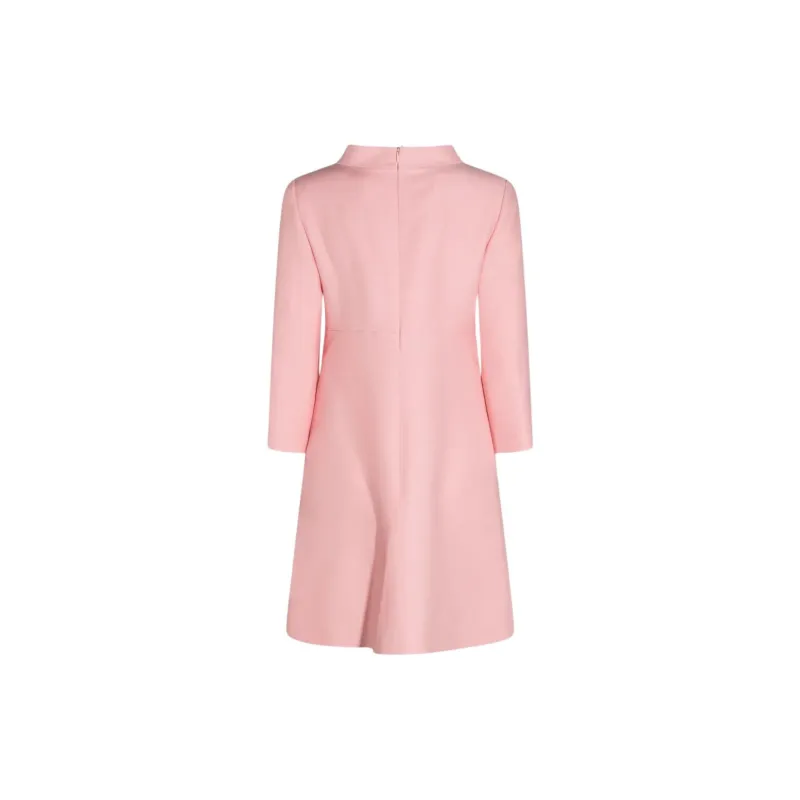 Valentino Button Detailed Crewneck Dress-1