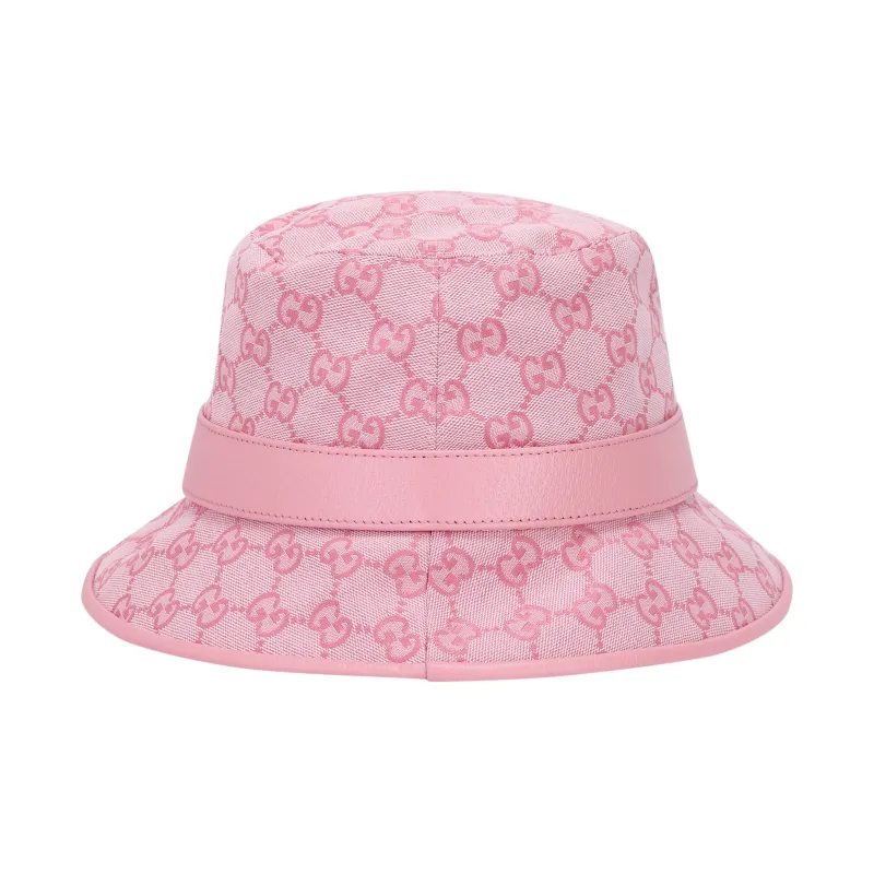 GUCCI Logo-embossed Cotton Bucket Hat-2