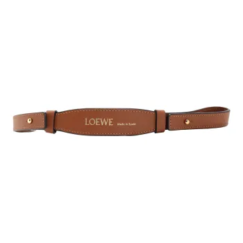 LOEWE Cow Leather Shoulder Strap Bag Strap Women's Tan