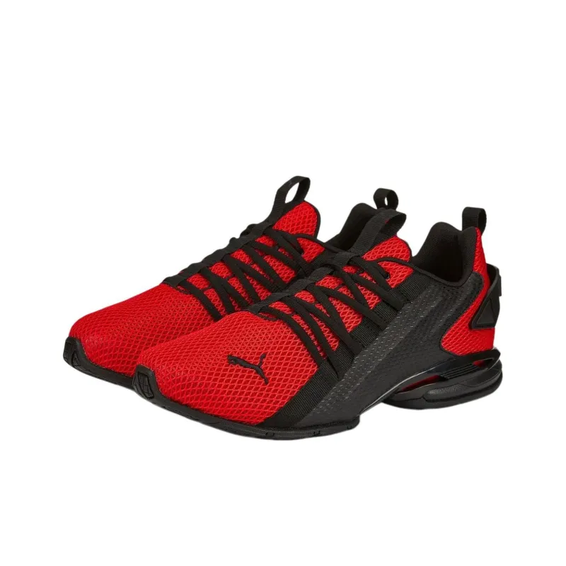 PUMA Ion Energy Anti Slip Wear Resistant Low Top Running Shoes Men's Red Black-2