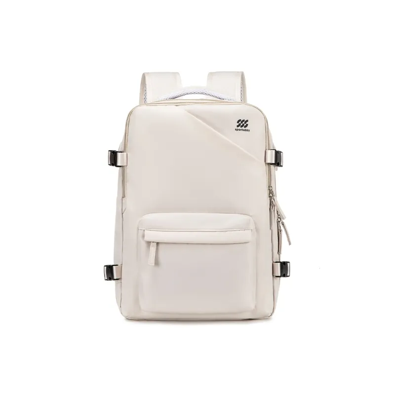 HLA Polyester Backpack Tubas Unisex White/Black/Mint Green-9