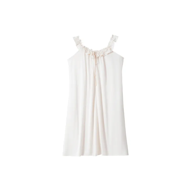 Qin Jing Nightgown Women's White-0