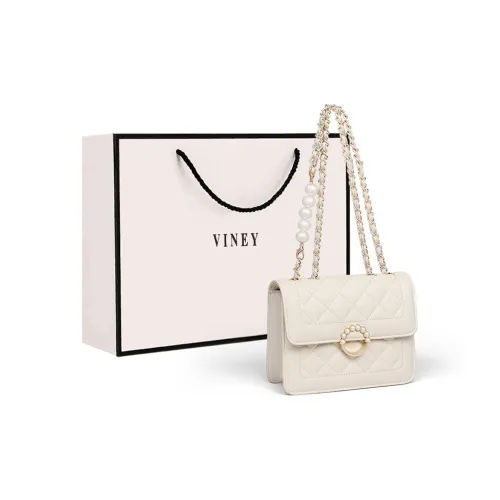 VINEY Cow Leather Shoulder Bag Crossbody Bag Regular Women's Ecru