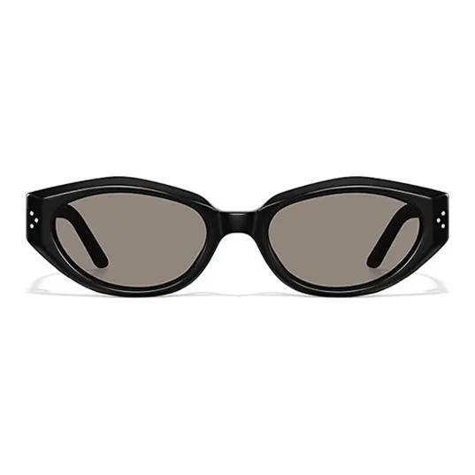 BERTHA Plate Frame Cat Eye Sunglasses Unisex Black-7