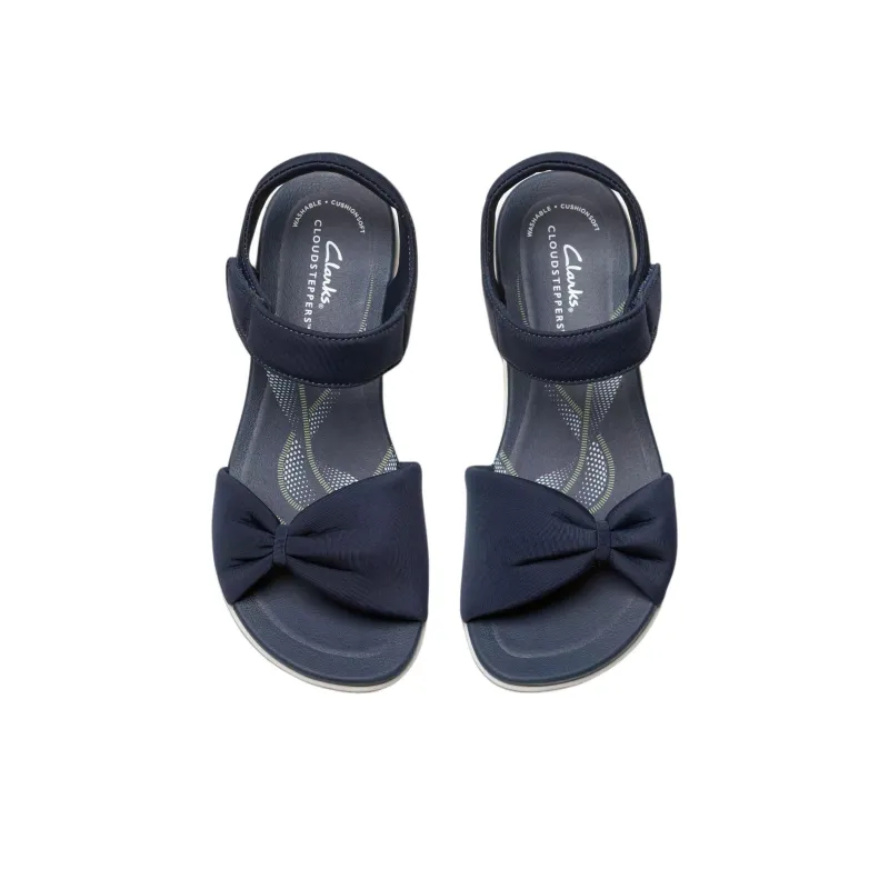 Clarks BreezeRae Sara Strap Sandals 4.5cm Women's Marine Blue-3