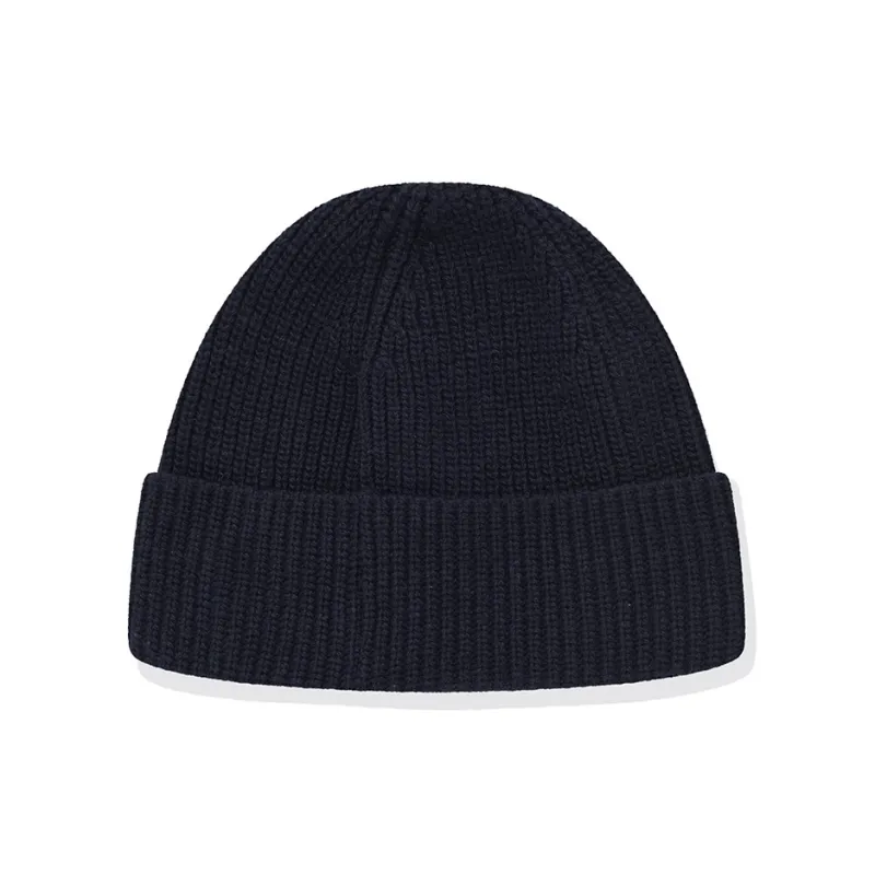 COVERNAT Wool, Nylon, Polyester, Cashmere Beanies Unisex Marine Blue-1