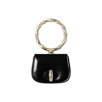 GUCCI Leather Shoulder Bag, Crossbody Bag, Handbag Extra Mini Women's Black