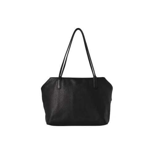 THE ROW Cow Leather Tote Bag Shopping Bag Shoulder Bag Women's Black