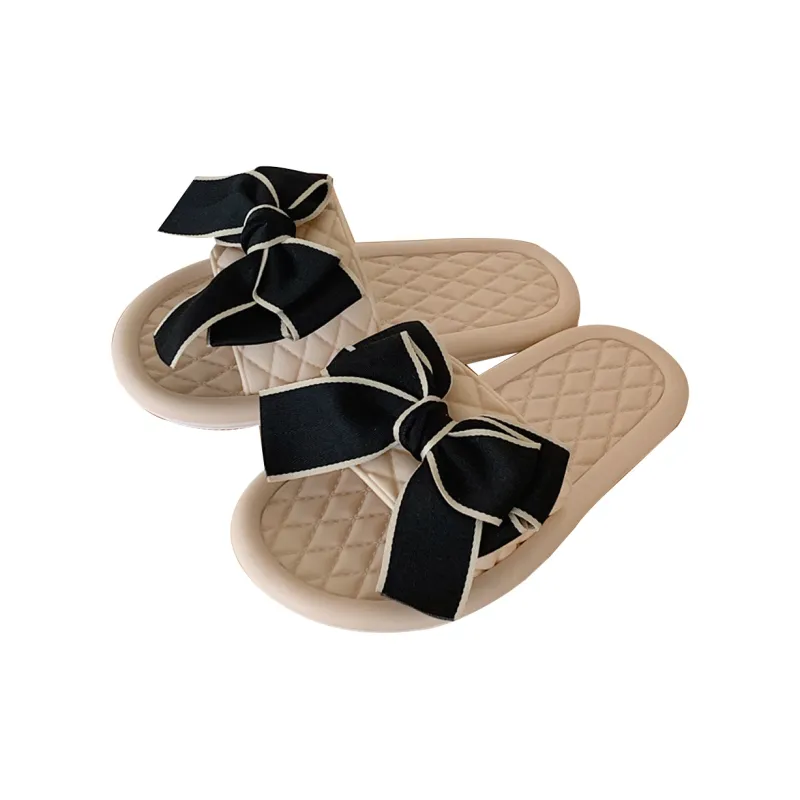SHIGUDE Sandal Slippers Women's Black-6