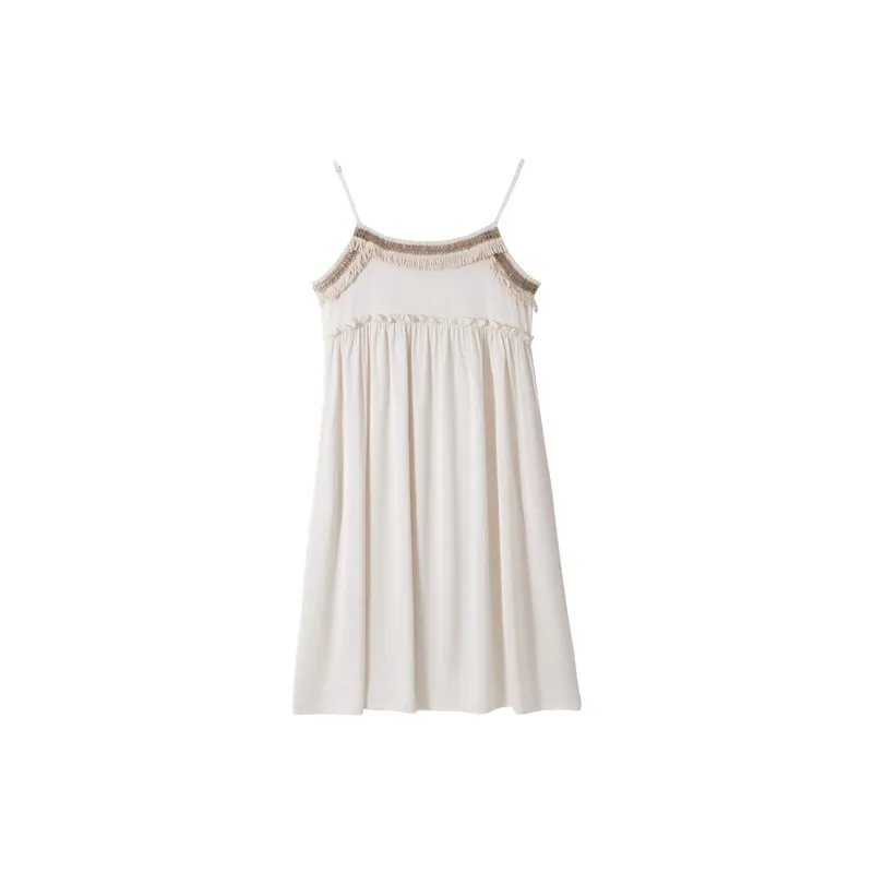 Qin Jing Nightgown Women's White-0