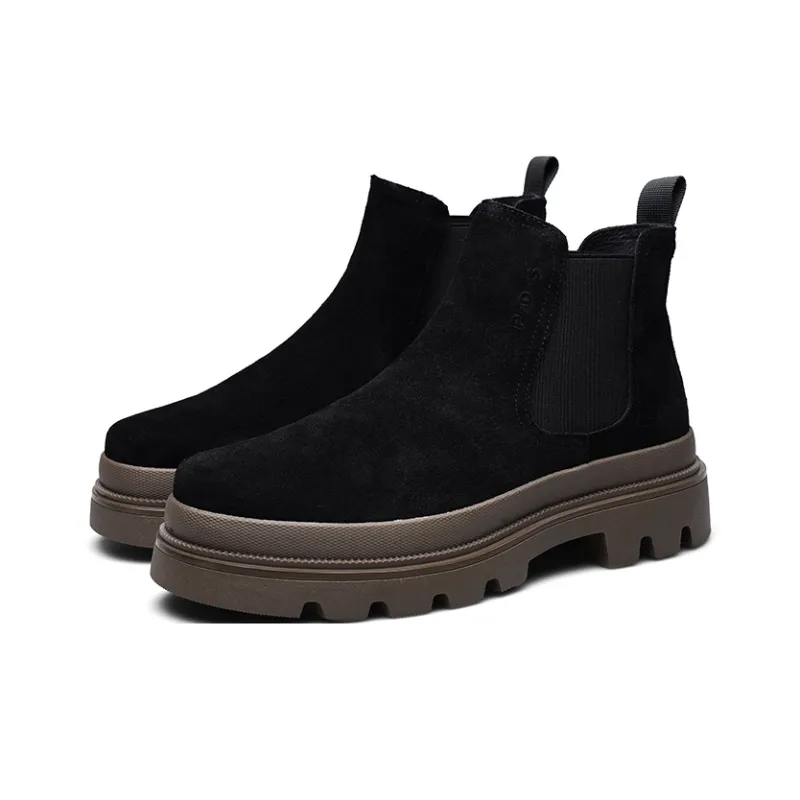 PARDASAUL Short Chelsea Boots Men's Black-8