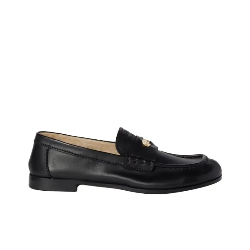 MIU MIU Loafers Women's Black-1