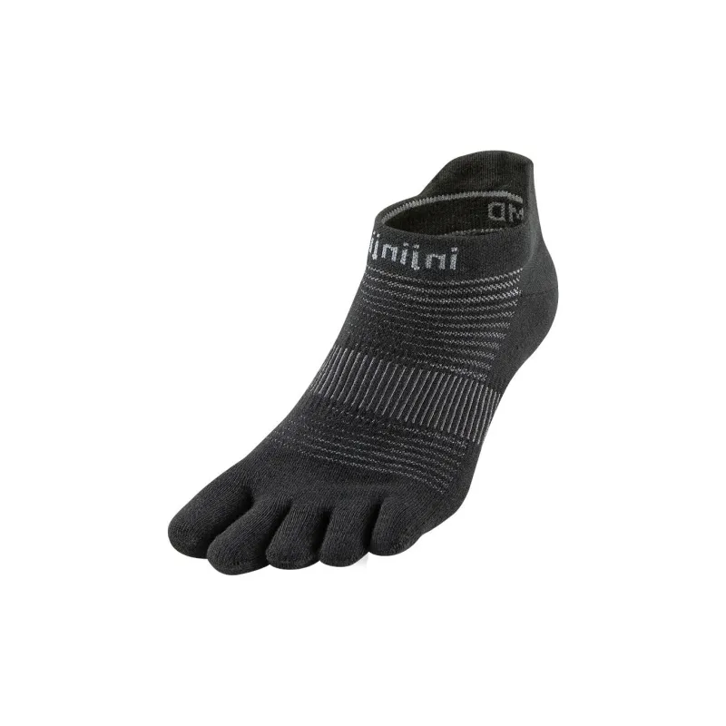 INJINJI Run Lightweight No-Show Ankle Socks Unisex 1 Pack Black-0