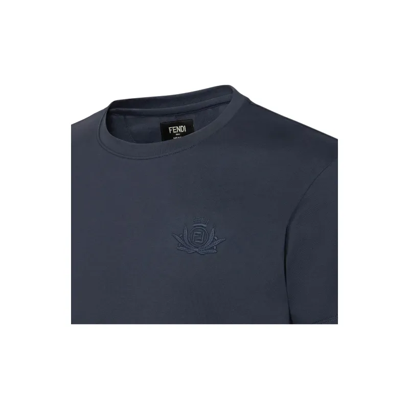 FENDI SS25 T-Shirt Men's Marine Blue-2