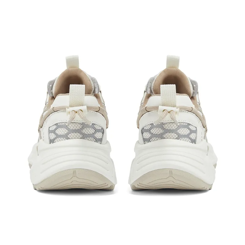 COMELY Chunky Sneakers Women's Low Top Beige/Apricot/Gray-4