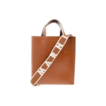 MARNI Logo Printed Drawstring Tote Bag