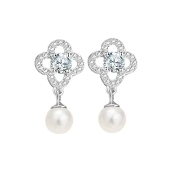 QIANCHANG S925 Silver Stud Earrings Women's