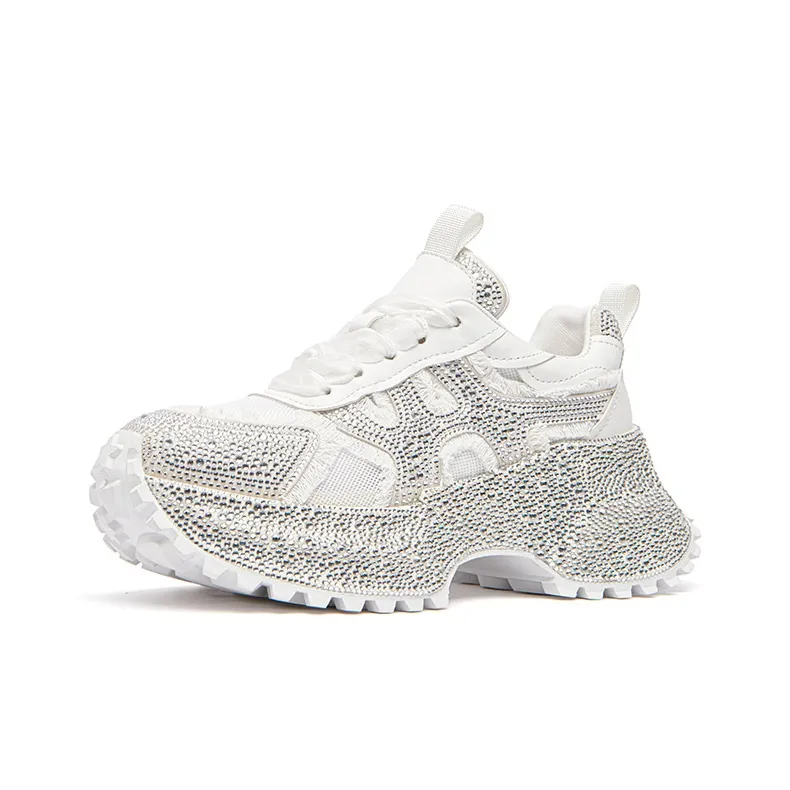KEDDO Cheese Non-Slip Height Increasing Low-Top Chunky Sneakers Women's-7