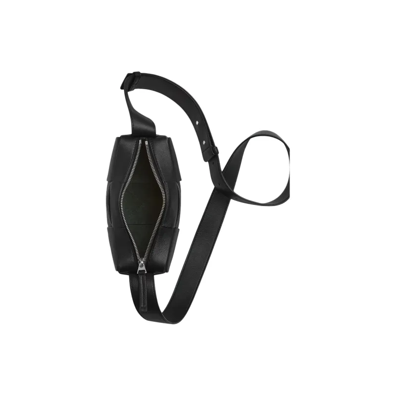 Bottega Veneta ARCO Calfskin Camera Bag, Crossbody Bag, Shoulder Bag Small Size Men's Black-2
