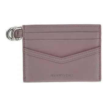Givenchy Cow Leather Card Holder Women's Purple