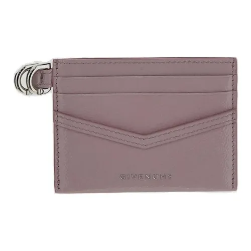 Givenchy Cow Leather Card Holder Women's Purple
