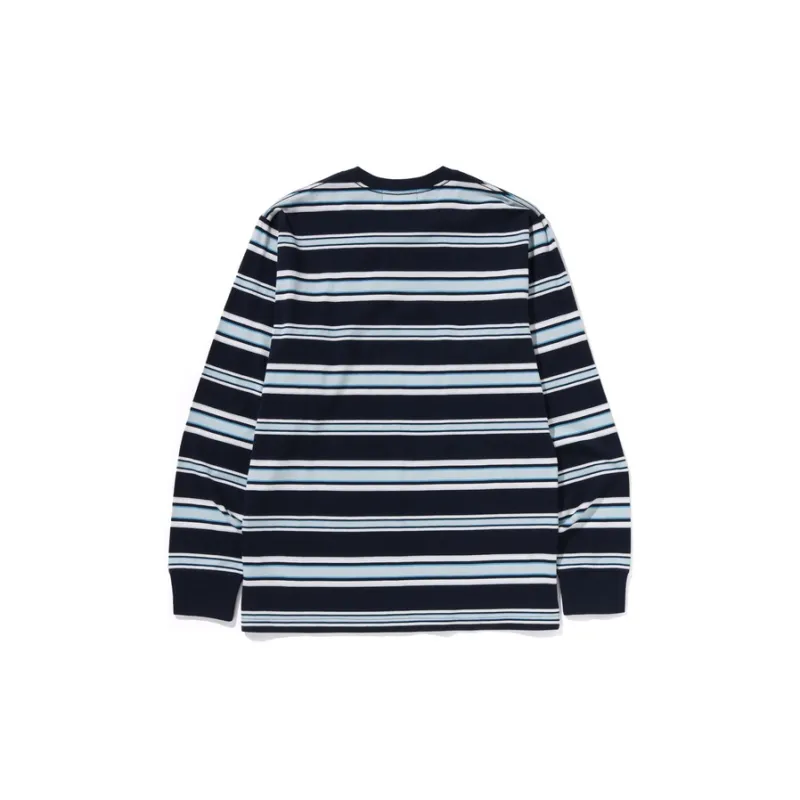 A BATHING APE One Point Stripe L/S Tee-1