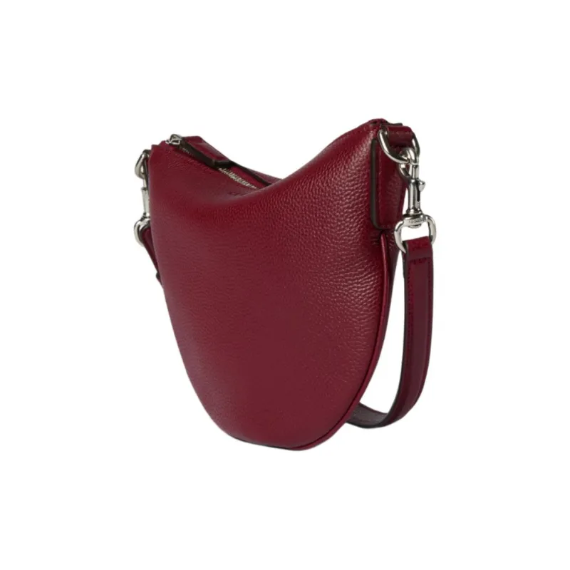 GUCCI Leather Crossbody Bag, Shoulder Bag Mini Unisex Red-3