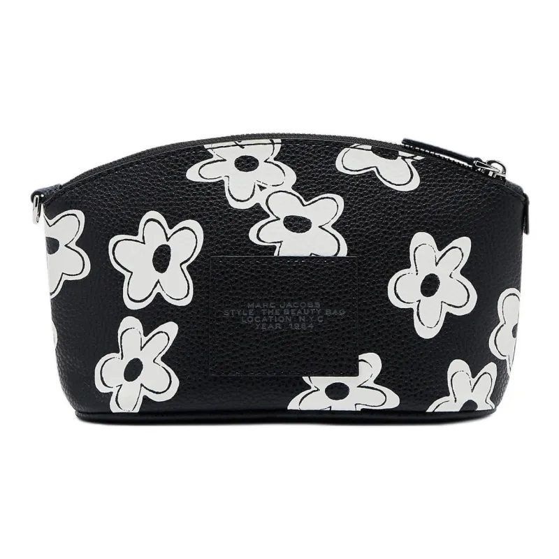 MARC JACOBS Leather Makeup Bag Women's Black-2