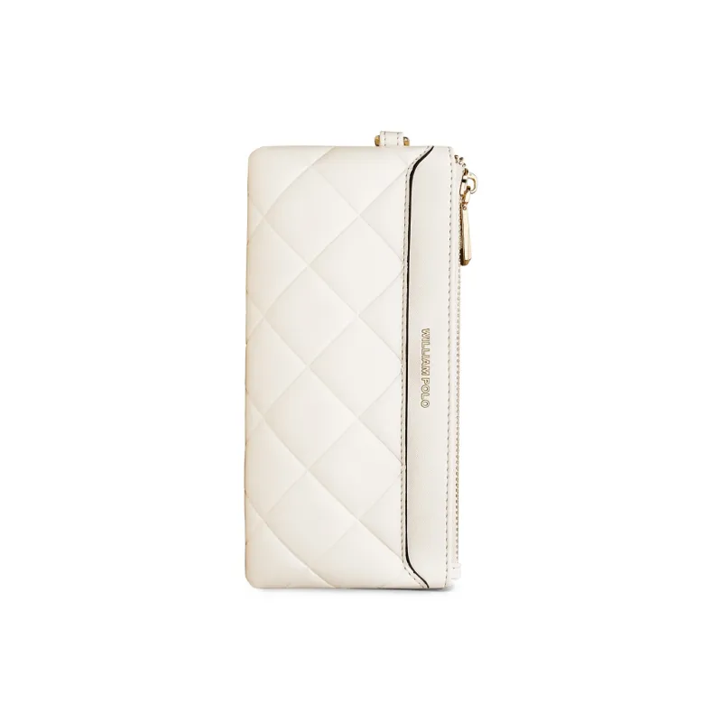 WilliamPOLO PU 6.5 Inches Cell Phone Pouch With Zip Closure Large Capacity Coin Purse Wallet Regular Women's Multicolor-1