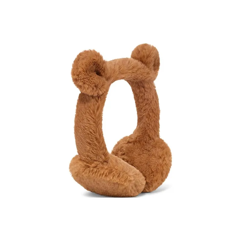 UGG Imitation Fur Earmuffs Kids' Brown-1