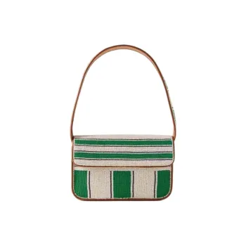 Staud TOMMY Glass Shoulder Bag Medium Size Women's Green