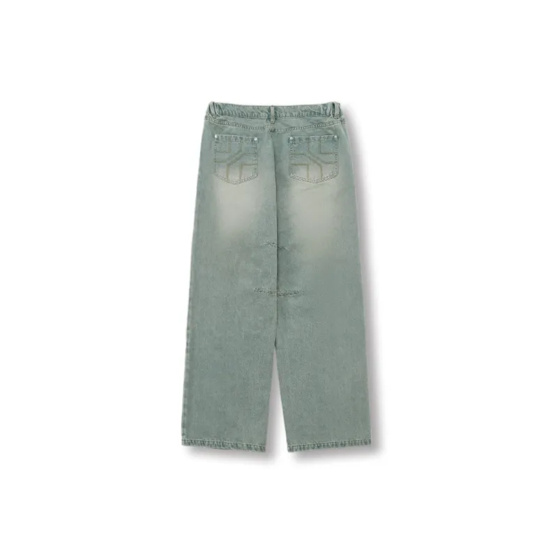BD.POWER UP+ Jeans Unisex Washed Yellow Mud-1
