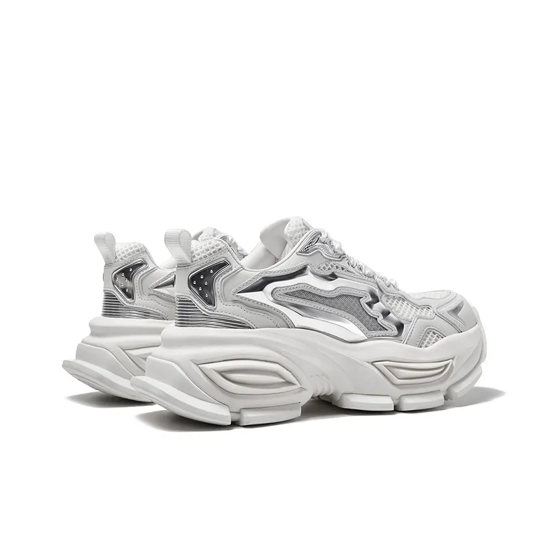 CHERYKALLY Anti-Slip And Wear-Resistant Height Increasing Low-Top Chunky Sneakers Women's-3