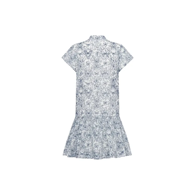 DIOR SS25 Spring Summer Ready to Wear Collection Short Sleeved Dress Women's White-1